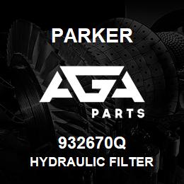 932670Q Parker HYDRAULIC FILTER | AGA Parts