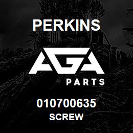 010700635 Perkins SCREW | AGA Parts