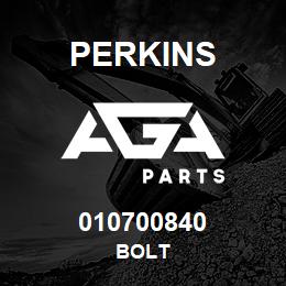 010700840 Perkins BOLT | AGA Parts