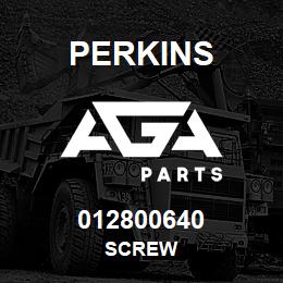 012800640 Perkins SCREW | AGA Parts