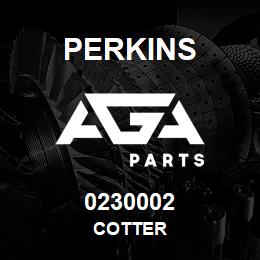 0230002 Perkins COTTER | AGA Parts