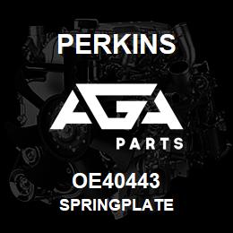 OE40443 Perkins SPRINGPLATE | AGA Parts