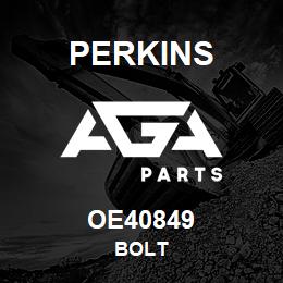 OE40849 Perkins BOLT | AGA Parts