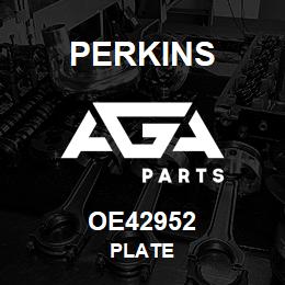 OE42952 Perkins PLATE | AGA Parts