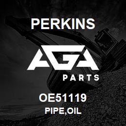 OE51119 Perkins PIPE,OIL | AGA Parts