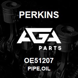 OE51207 Perkins PIPE,OIL | AGA Parts