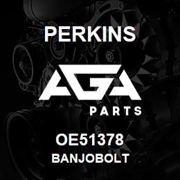 OE51378 Perkins BANJOBOLT | AGA Parts