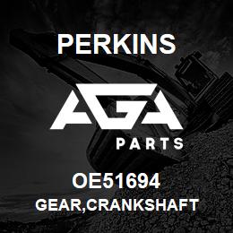 OE51694 Perkins GEAR,CRANKSHAFT | AGA Parts