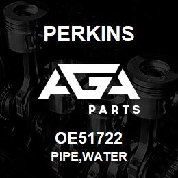 OE51722 Perkins PIPE,WATER | AGA Parts