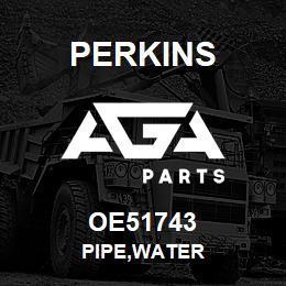 OE51743 Perkins PIPE,WATER | AGA Parts