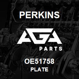 OE51758 Perkins PLATE | AGA Parts