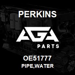 OE51777 Perkins PIPE,WATER | AGA Parts