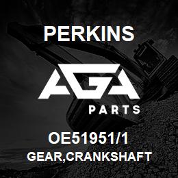 OE51951/1 Perkins GEAR,CRANKSHAFT | AGA Parts