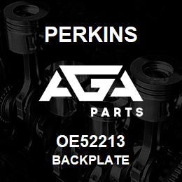 OE52213 Perkins BACKPLATE | AGA Parts