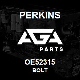 OE52315 Perkins BOLT | AGA Parts