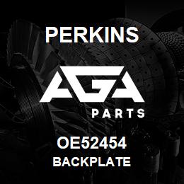 OE52454 Perkins BACKPLATE | AGA Parts