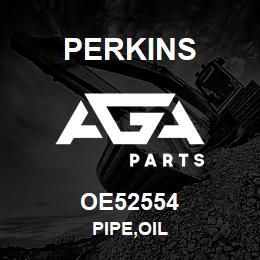 OE52554 Perkins PIPE,OIL | AGA Parts