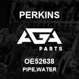 OE52638 Perkins PIPE,WATER | AGA Parts