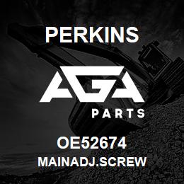 OE52674 Perkins MAINADJ.SCREW | AGA Parts