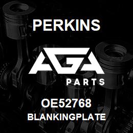 OE52768 Perkins BLANKINGPLATE | AGA Parts