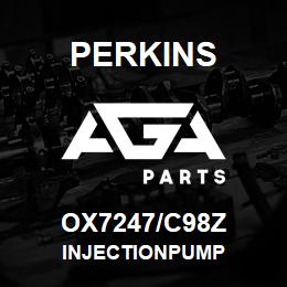 OX7247/C98Z Perkins INJECTIONPUMP | AGA Parts