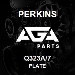 Q323A/7 Perkins PLATE | AGA Parts