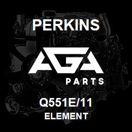 Q551E/11 Perkins ELEMENT | AGA Parts