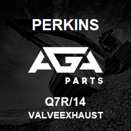 Q7R/14 Perkins VALVEEXHAUST | AGA Parts