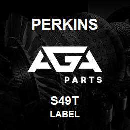 S49T Perkins LABEL | AGA Parts