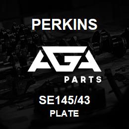 SE145/43 Perkins PLATE | AGA Parts