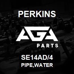 SE14AD/4 Perkins PIPE,WATER | AGA Parts