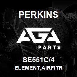 SE551C/4 Perkins ELEMENT,AIRFITR | AGA Parts