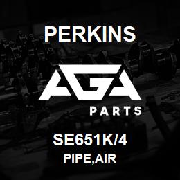 SE651K/4 Perkins PIPE,AIR | AGA Parts