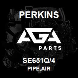 SE651Q/4 Perkins PIPE,AIR | AGA Parts