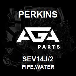 SEV14J/2 Perkins PIPE,WATER | AGA Parts