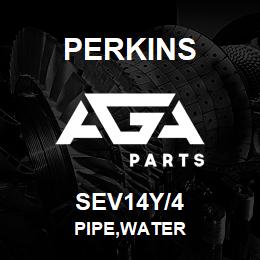 SEV14Y/4 Perkins PIPE,WATER | AGA Parts