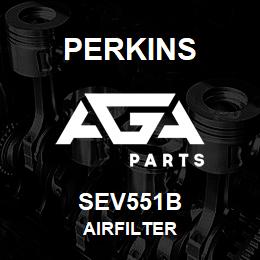 SEV551B Perkins AIRFILTER | AGA Parts