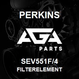 SEV551F/4 Perkins FILTERELEMENT | AGA Parts