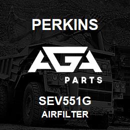 SEV551G Perkins AIRFILTER | AGA Parts