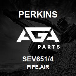 SEV651/4 Perkins PIPE,AIR | AGA Parts