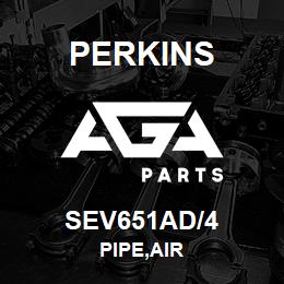 SEV651AD/4 Perkins PIPE,AIR | AGA Parts