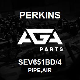 SEV651BD/4 Perkins PIPE,AIR | AGA Parts