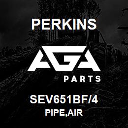 SEV651BF/4 Perkins PIPE,AIR | AGA Parts