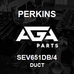 SEV651DB/4 Perkins DUCT | AGA Parts