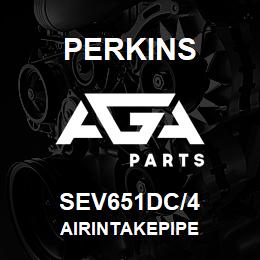 SEV651DC/4 Perkins AIRINTAKEPIPE | AGA Parts