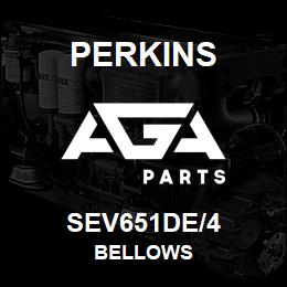 SEV651DE/4 Perkins BELLOWS | AGA Parts