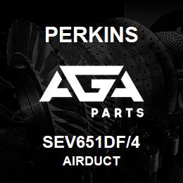 SEV651DF/4 Perkins AIRDUCT | AGA Parts