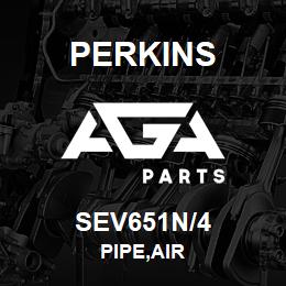 SEV651N/4 Perkins PIPE,AIR | AGA Parts