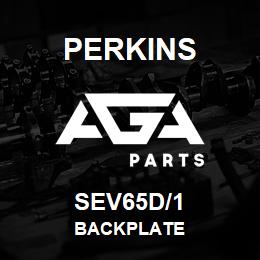 SEV65D/1 Perkins BACKPLATE | AGA Parts