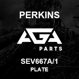 SEV667A/1 Perkins PLATE | AGA Parts